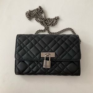 Black Quilted Chain Bag